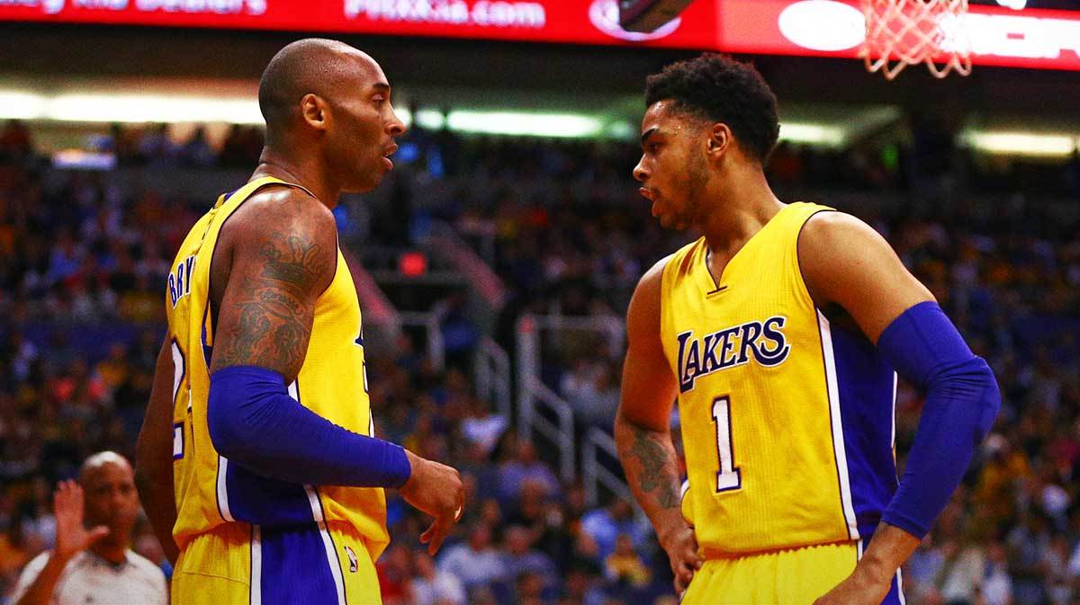 回忆杀，德安吉洛·拉塞尔透露湖人传奇科比的投篮建议